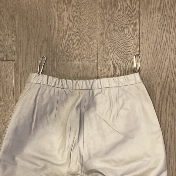 Dove Grey Vintage Leather Pants - Guillaume - Picture 6 of 10